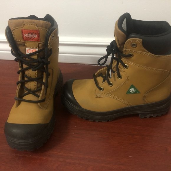 Women's 8 Inch Steel Toe Steel Plate Work Boots - Picture 2 of 4